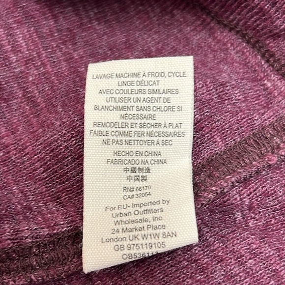 Free People Split Back Long Sleeve Cowl Neck Top Size Large - Picture 7 of 10